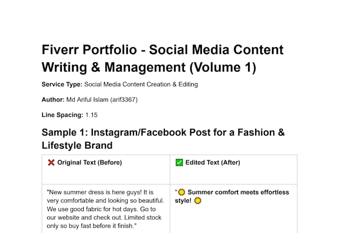 write and edit engaging social media content for your brand